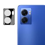 Per OPPO Realme Narzo 50 5G imak Obiettivo della fotocamera posteriore integrato Pellicola in vetro temperato con copriobiettivo Versione nera