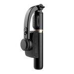 Q08 Stabilizzatore Gimbal Bluetooth Telecomando Treppiede Selfie Stick (Nero)