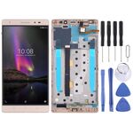 Schermo LCD OEM per Lenovo Phab2 Plus PB2-670N PB2-670M PB2-670Y Assemblaggio completo con cornice (oro)