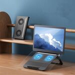 D33 2 staffa per lattamento per laptop per laptop a ventola pieghevole portatile portata tablet sollevabile (nero)