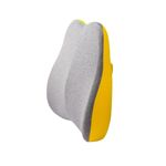 Cuscino lombare in memory foam Cuscino lombare per sedile da ufficio (giallo limone)