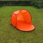 Tenda da spiaggia per tenda da sole per il tempo libero, tenda da spiaggia, colore: arancione