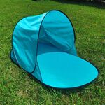 Tenda da spiaggia per tenda da sole per il tempo libero singola, colore: blu cielo addensato