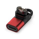 Per adattatore di ricarica per orologio Garmin Type-C / USB-C femminile (rosso)