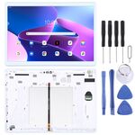 Schermo LCD OEM per Lenovo Tab 5 Plus/M10 TB-X605L TB-X605F TB-X605M TB-X605 digitalizzatore assemblaggio completo con cornice (bianco)