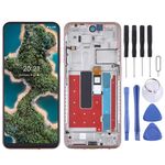 Schermo LCD TFT per Nokia X20 TA-1341 TA-1344 Assemblaggio completo con cornice (oro)