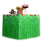 Abito da tavola hawaiano Decorazioni per la tavola del bazar festivo per feste al mare, dimensioni: 276x75 cm (verde scuro)