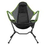 LT32004 Sedia a dondolo pieghevole portatile per esterni (verde)