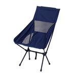 Grande sedia pieghevole portatile da spiaggia per il tempo libero da campeggio all'aperto (blu navy)
