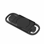 T09-S Caricabatterie per smartwatch wireless portatile doppio USB per serie di orologi Samsung (nero)