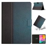 Per Samsung Galaxy Tab A 10.1 2019 T510 Custodia per tablet in pelle a tinta unita con cuciture (verde)