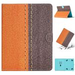Per tablet da 7 pollici con cuciture in pelle tinta unita Custodia per tablet (arancione)
