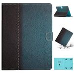 Custodia per tablet in pelle tinta unita con cuciture per tablet da 8 pollici (verde)