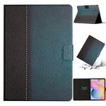 Per Samsung Galaxy Tab S6 Lite P610 Custodia per tablet in pelle tinta unita con cuciture (verde)
