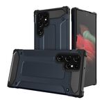 Per Samsung Galaxy S22 Ultra 5G Magic Armor TPU + Custodia per telefono PC (blu navy)