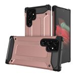 Per Samsung Galaxy S22 Ultra 5G Magic Armor TPU + Custodia per telefono PC (oro rosa)