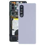 Cover posteriore batteria originale con obiettivo fotocamera per Sony Xperia 1 III (argento)
