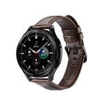 DUX DUCIS Cinturino in vera pelle da 22 mm per orologio Samsung Galaxy/Huawei/Honor/Xiaomi (caffè)