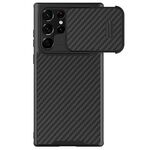 Per Samsung Galaxy S22 Ultra 5G NILLKIN Custodia per telefono Camshield in fibra sintetica (nero)