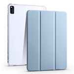 Per Honor V6 10,4 pollici 3 pieghevoli TPU Custodia Tablet in pelle Smart (blu ghiaccio)