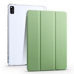 Per Honor V6 10.4 pollici 3-pieghevole TPU Custodia in pelle Smart Tablet (verde Matcha)
