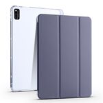 Per Honor V6 10,4 pollici 3 pieghevoli TPU Custodia per tablet in pelle intelligente (viola)