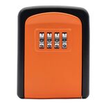 G9 4 cifre password scatola di immagazzinaggio chiave in lega di alluminio (arancione)