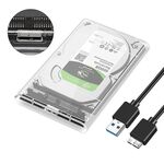 SATA3 a USB Mobile Hard Disk Box Custodia per disco rigido (trasparente)