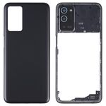 Per OPPO A56 5G Coperchio posteriore della batteria con cornice centrale (nero)
