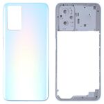 Per OPPO A36/A76 Coperchio posteriore della batteria con cornice centrale (blu)