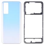 Per vivo Y53s Cover posteriore batteria 5G con cornice centrale (argento)