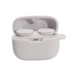 Per JBL T230NC TWS Cuffie Bluetooth senza fili Custodia in silicone (bianco)