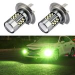 1 paio di fendinebbia a LED per auto stroboscopiche H7 12V 7W (luce di calce)