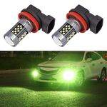 1 paio di fendinebbia a LED per auto stroboscopiche H11 12V 7W (luce di calce)