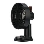 Telecomando intelligente Ricarica USB Scuotendo la testa Ventilatore da tavolo Ventilatore per passeggino (nero)