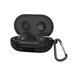 Custodia in silicone per auricolari Bluetooth da 2 pezzi per Samsung Galaxy Buds (nero)