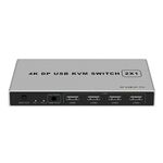 Switch KVM USB 4K KYSW59 60HZ DP Dispositivo di condivisione computer 2 in 1