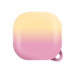 Copertura per cuffie sfumata per Samsung Buds Pro/Buds Live/Buds 2 (giallo rosa)