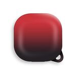 Copertura per cuffie sfumata per Samsung Buds Pro/Buds Live/Buds 2 (nero rosso)