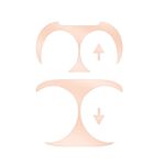 Adesivo antipolvere in metallo con copertura interna per cuffie da 5 pezzi per Samsung Galaxy Buds 2 (oro rosa)