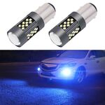 1 paio 1157 12V 7W fendinebbia a LED per auto continua (luce blu ghiaccio)
