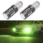 1 paio 1157 12V 7W fendinebbia a LED per auto continua (luce di calce)