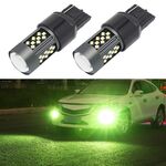 1 paio 7443 12V 7W fendinebbia a LED per auto continua (luce di calce)