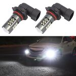 1 paio 9005 12V 7W fendinebbia a LED per auto continua (luce bianca)