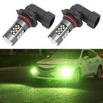 1 paio 9006 12V 7W fendinebbia a LED per auto continua (luce di calce)