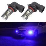1 paio di fendinebbia a LED per auto stroboscopiche 9005 12V 7W (luce blu)