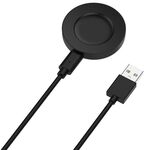 Caricabatterie wireless magnetico per Xiaomi Watch S1 M2108W1 con cavo di ricarica da 1 m (nero)
