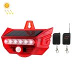 RC-710 Allarme antifurto solare Telecomando a induzione del corpo umano (rosso)