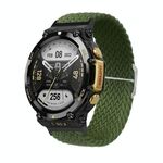 Per cinturino in nylon intrecciato con fibbia regolabile Amazfit T-Rex 2 (verde militare)