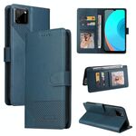 Per Realme C11 GQUTROBE Custodia per telefono in pelle magnetica con sensazione di pelle (blu)